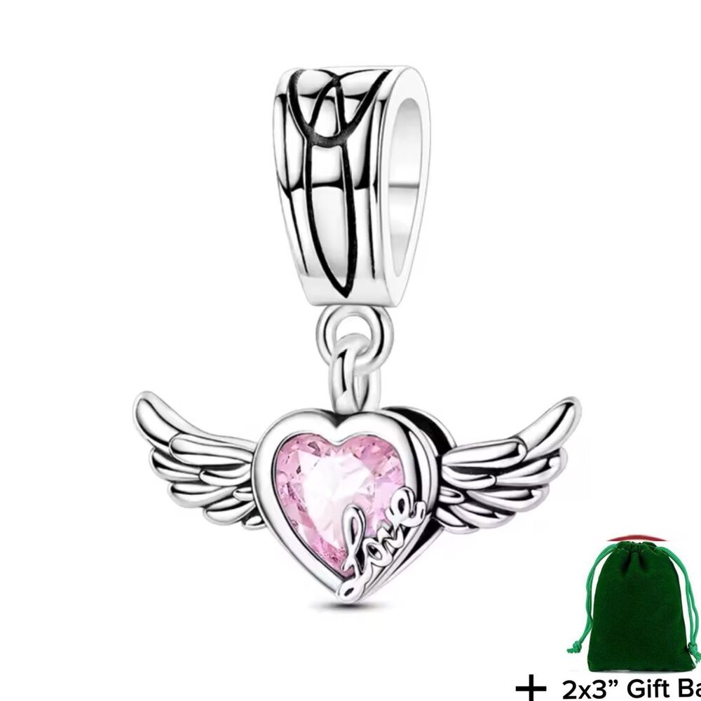 Heart Love Dangle Charm | 925 Silver | Brand New